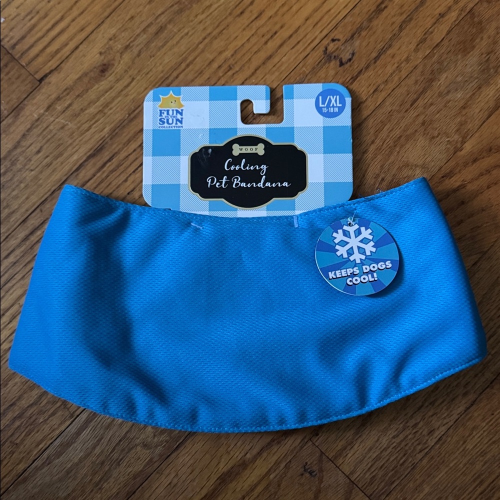 Blue Pet Cooling Bandana NWT
